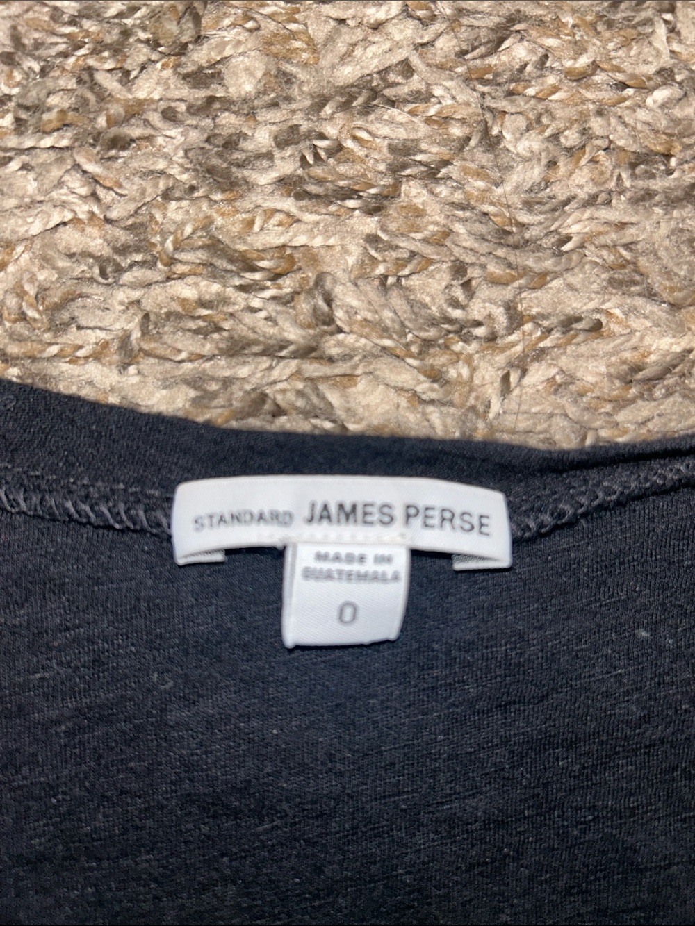 James Perse Black Scoop Neck Short Sleeve Tee Shirt - Women’s 0 - Picture 2 of 4
